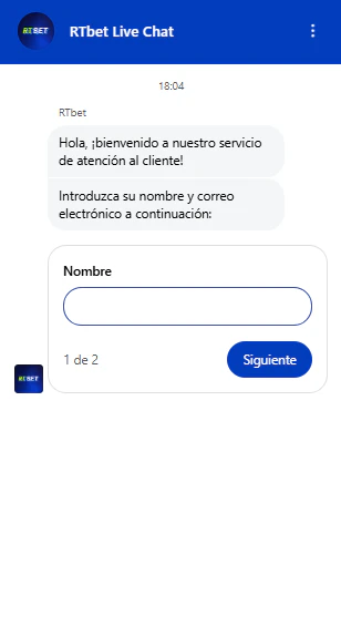 Centro de asistencia y opciones de contacto de RTBet Casino