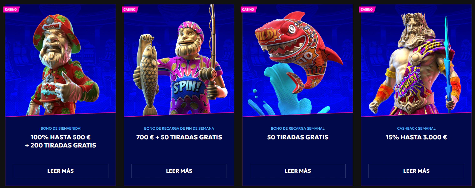 Promociones de bienvenida de RTBet Casino para casino y apuestas deportivas